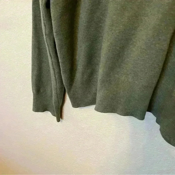 Polo Ralph Lauren Olive Green V-Neck Pima Cotton Long Sleeve Sweater Men's XXL - Picture 11 of 14